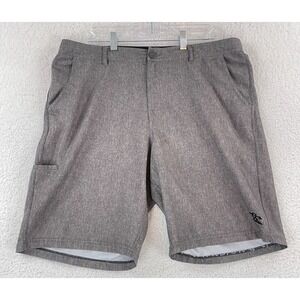 Da Hui Gray Hybrid Performance Shorts Mens Lightweight Casual Summer Size 39